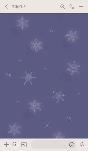 [LINE着せ替え] ～スノー2♥パープル06_1～の画像3