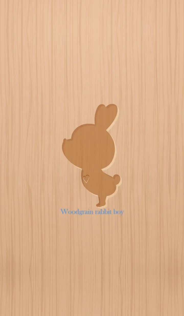 [LINE着せ替え] Woodgrain rabbit boy 2の画像1