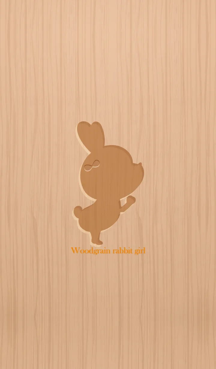[LINE着せ替え] Woodgrain rabbit girl 2の画像1