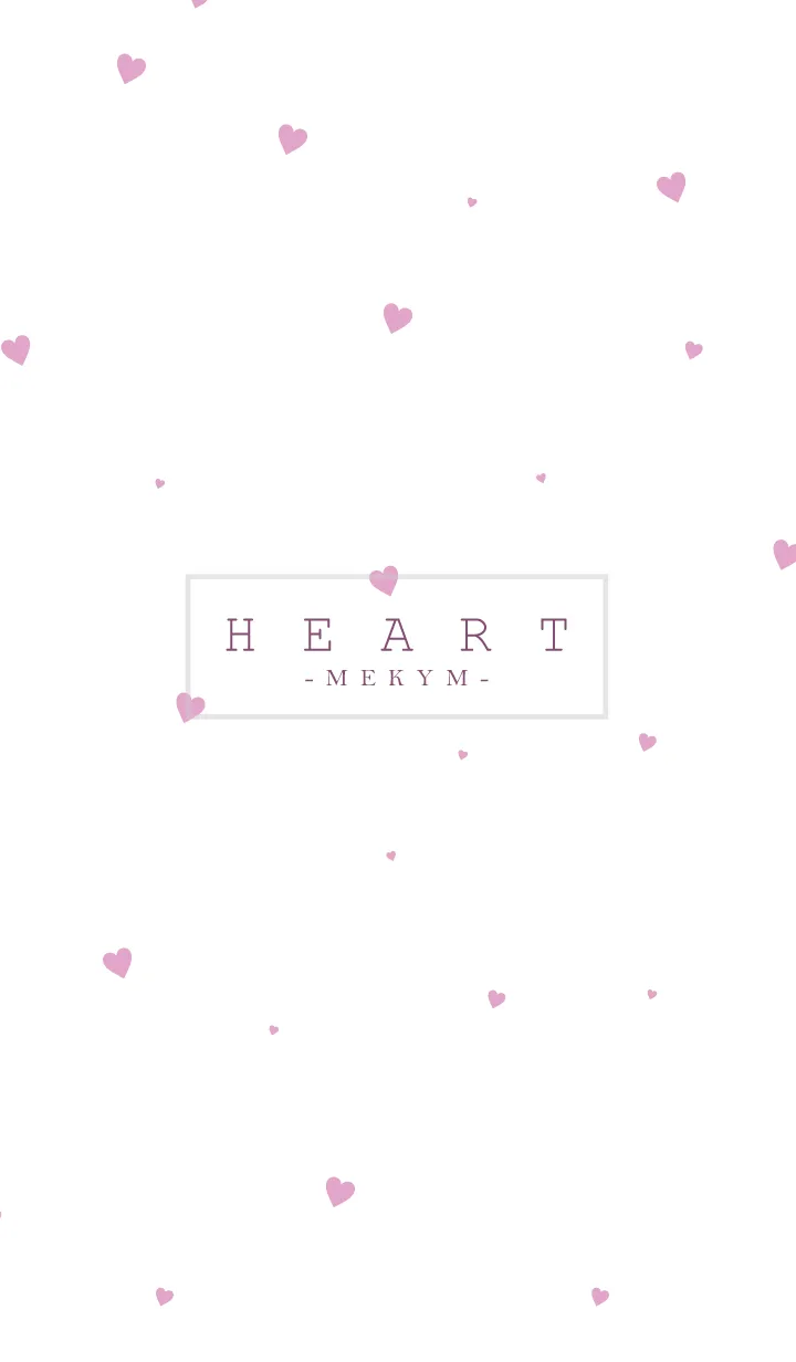 HEART-Pink.MEKYM 13の着せ替えメイン画像