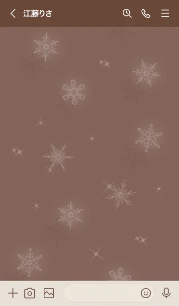 [LINE着せ替え] ～スノー2♥カフェブラウン09_1～の画像3