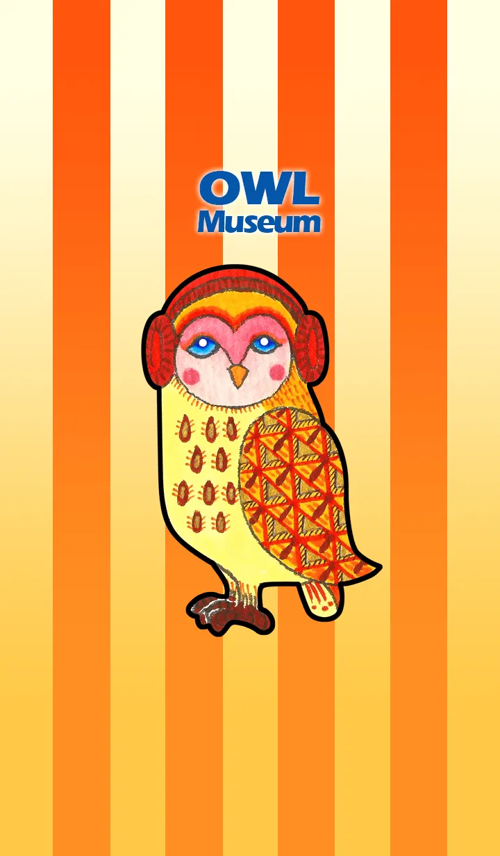 [LINE着せ替え] フクロウ 博物館 214 - Music Owlの画像1