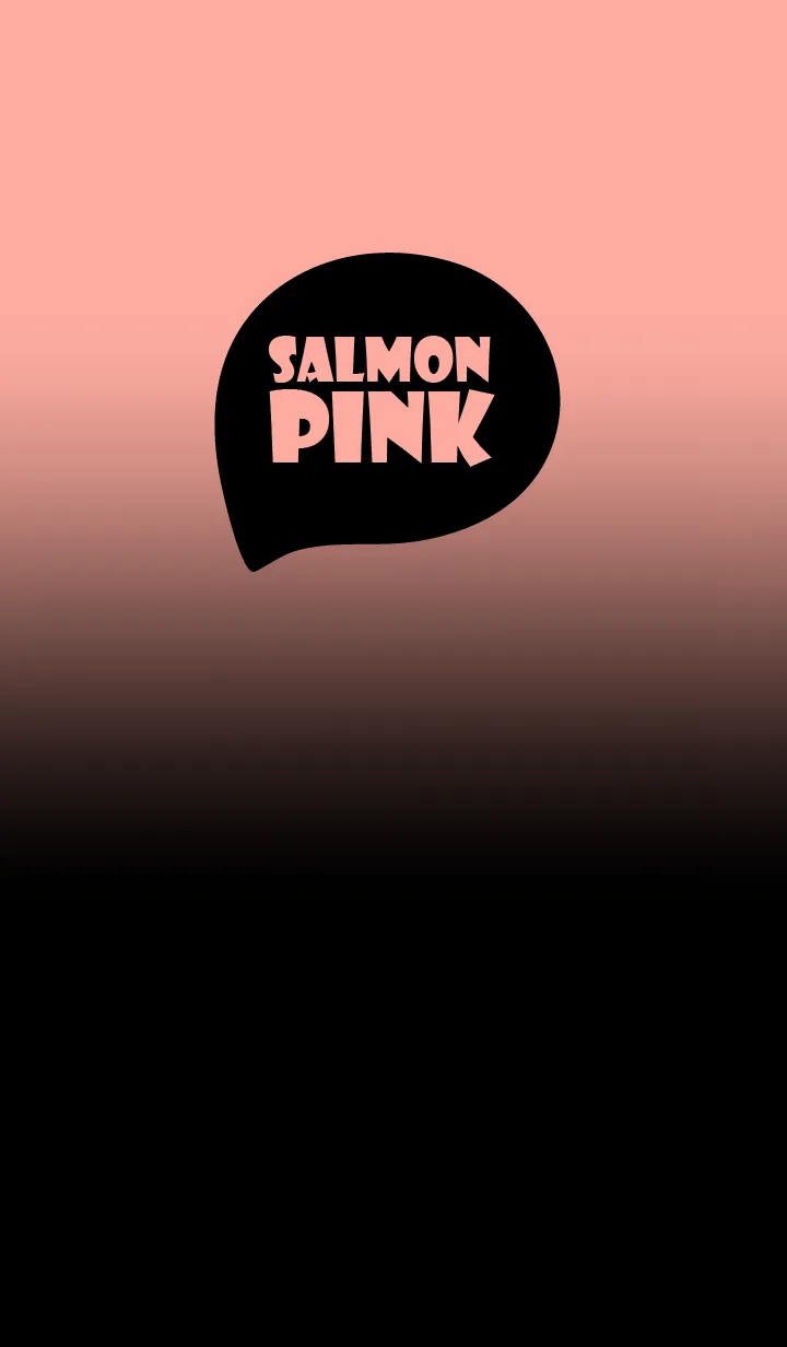 [LINE着せ替え] Black & Salmon Pink Theme Vr1 (JP)の画像1