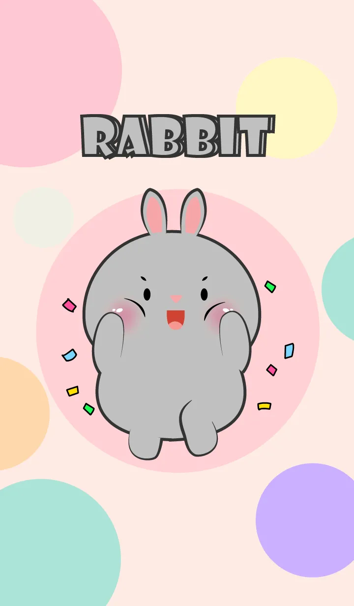 [LINE着せ替え] Little Prety Grey Rabbit  Theme (JP)の画像1