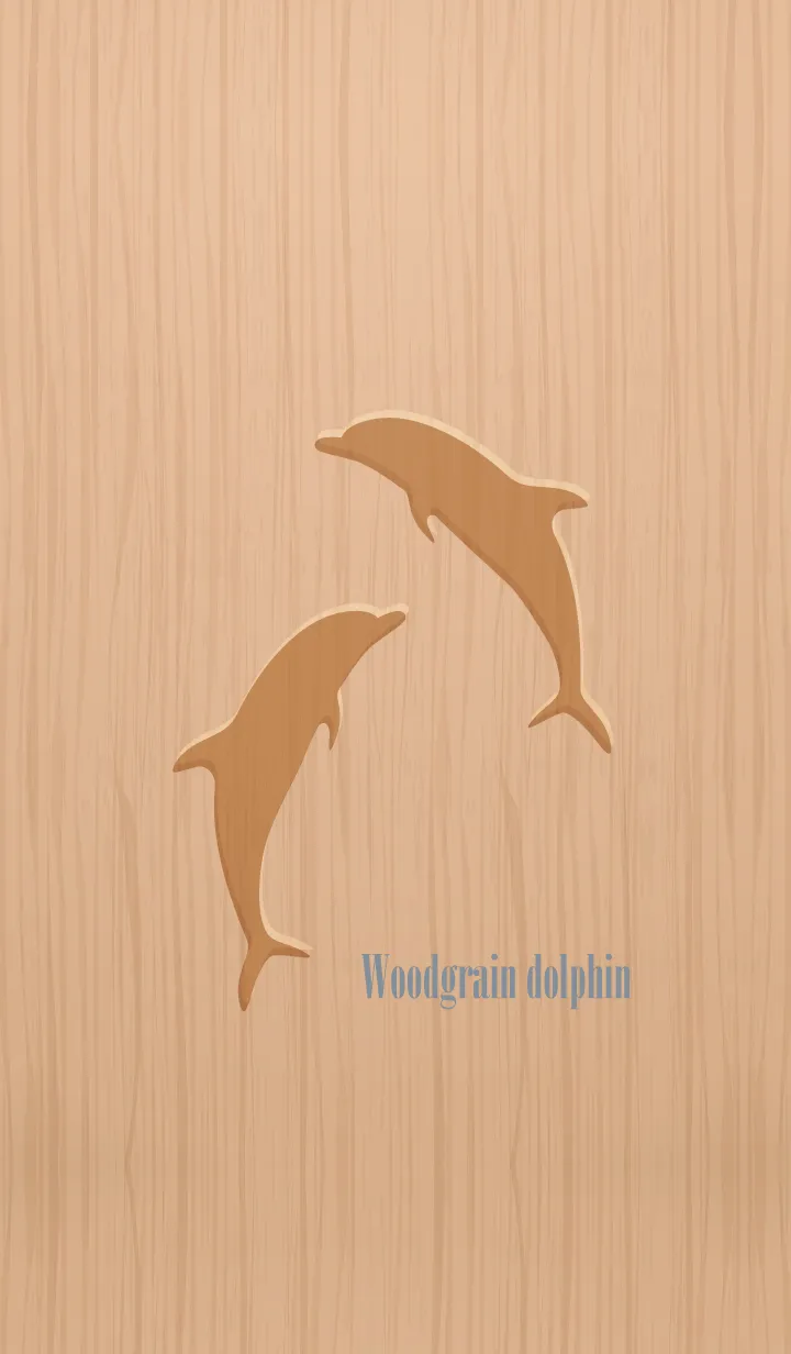 [LINE着せ替え] Woodgrain dolphin.の画像1