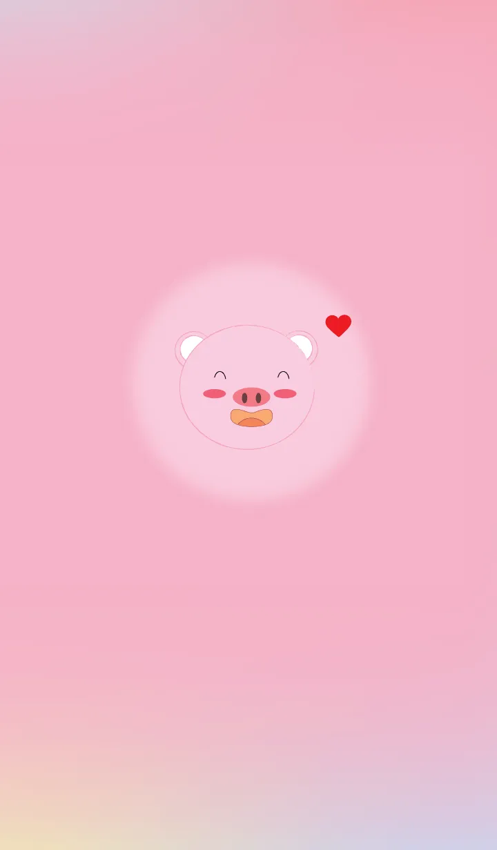 [LINE着せ替え] Simple Cute pig theme v.15 JPの画像1