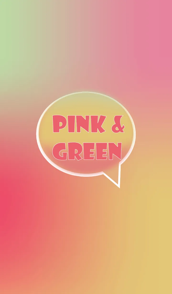 [LINE着せ替え] Pink and green pastel JPの画像1