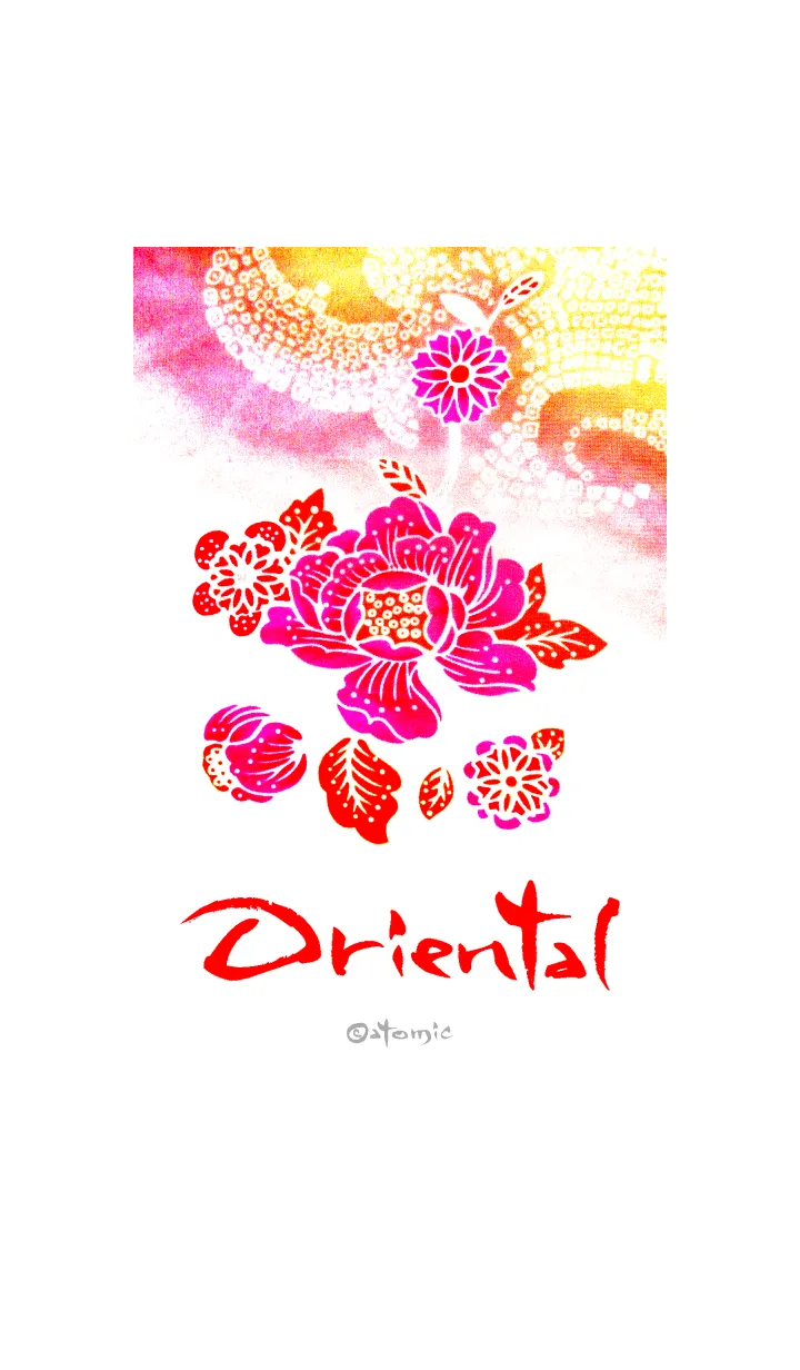 [LINE着せ替え] オリエンタル [フラワー]の画像1