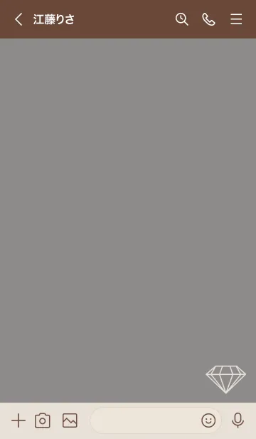 [LINE着せ替え] Jewelry Gray beigeの画像3