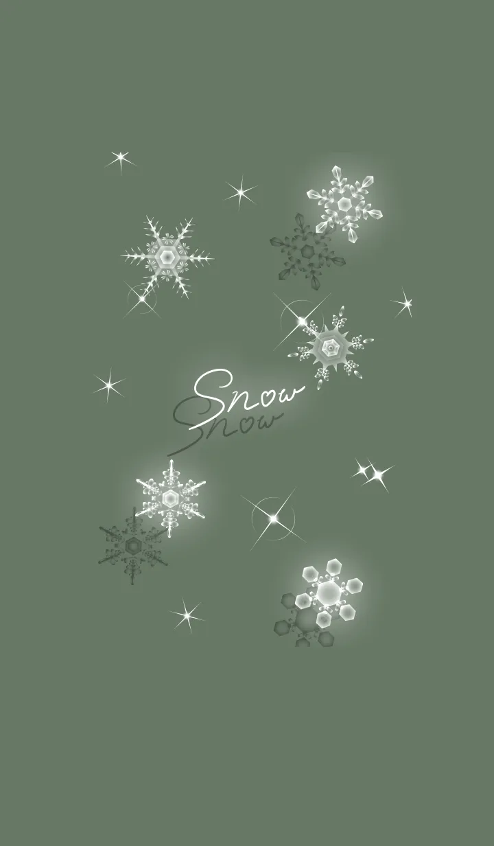 [LINE着せ替え] ～スノー2♥グレー13_1～の画像1