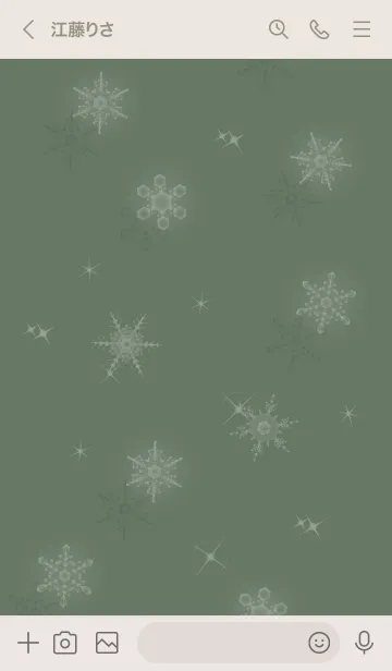 [LINE着せ替え] ～スノー2♥グレー13_1～の画像3