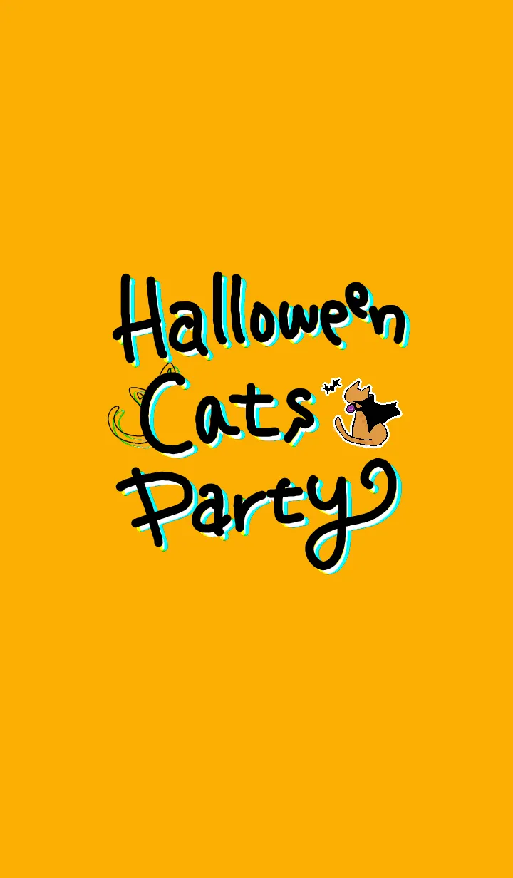 [LINE着せ替え] Halloween Cats Partyの画像1