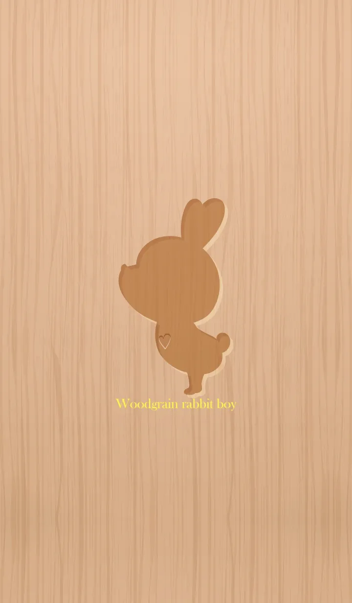 [LINE着せ替え] Woodgrain rabbit boy 3の画像1