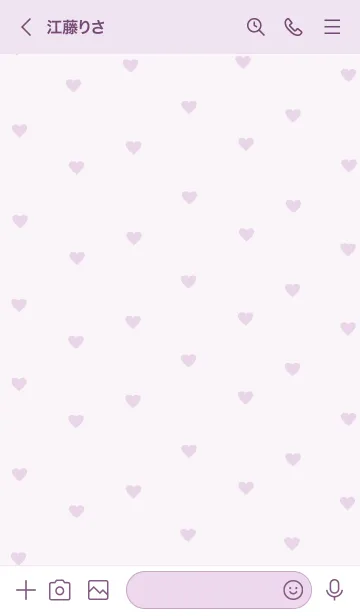 [LINE着せ替え] pattern_heart #purpleの画像3