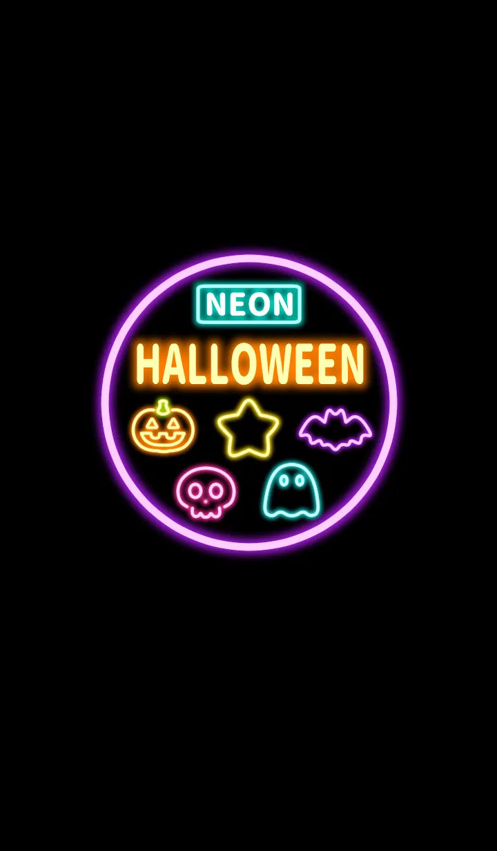 [LINE着せ替え] NEON HALLOWEEN THEMEの画像1