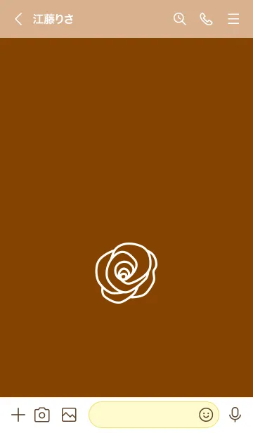 [LINE着せ替え] シンプル ローズ 38の画像3