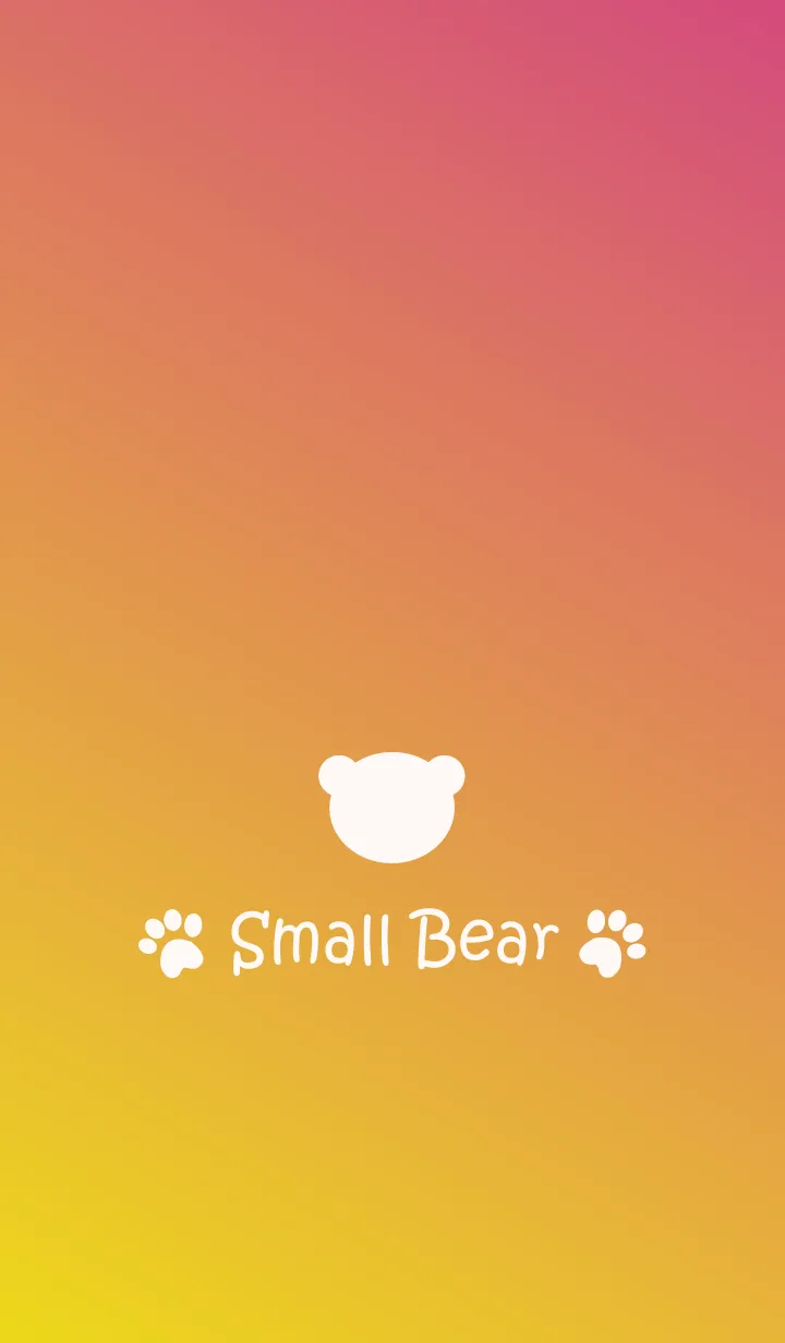 [LINE着せ替え] Small Bear *PINK+YELLOW*の画像1