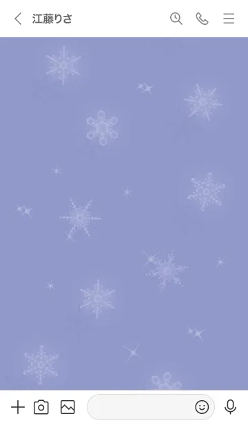 [LINE着せ替え] ～スノー2♥パープル17_1～の画像3