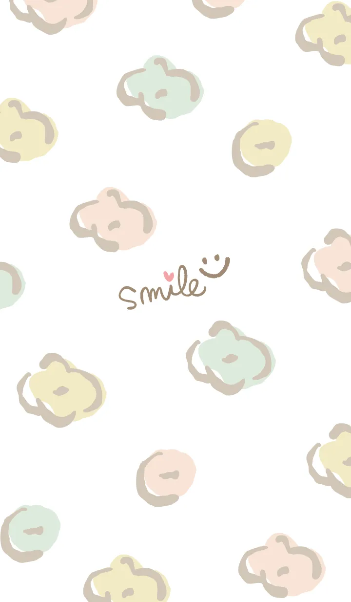 [LINE着せ替え] 手書きお花 ランダム24の画像1