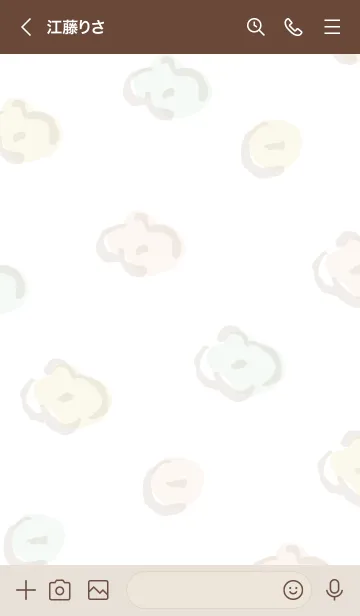 [LINE着せ替え] 手書きお花 ランダム24の画像3