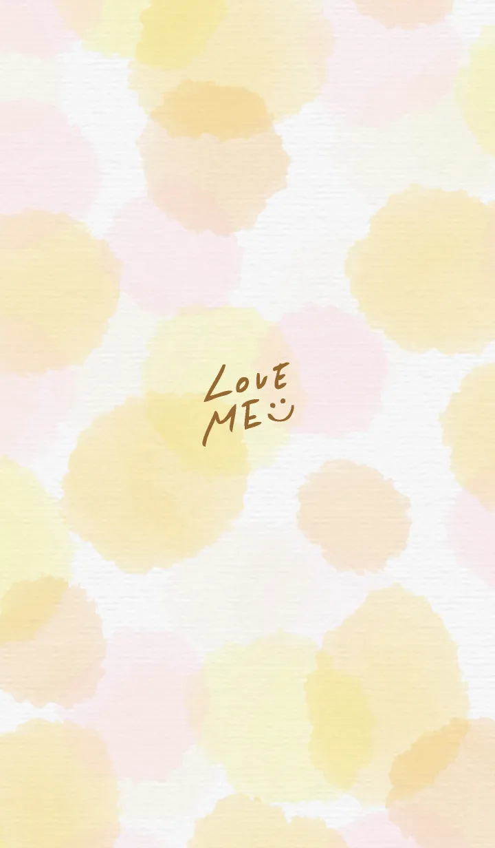 [LINE着せ替え] 水彩水玉 スマイル25の画像1