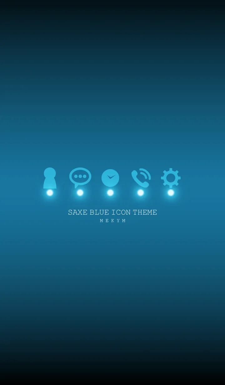 [LINE着せ替え] SAXE BLUE ICON THEME -MEKYM-の画像1