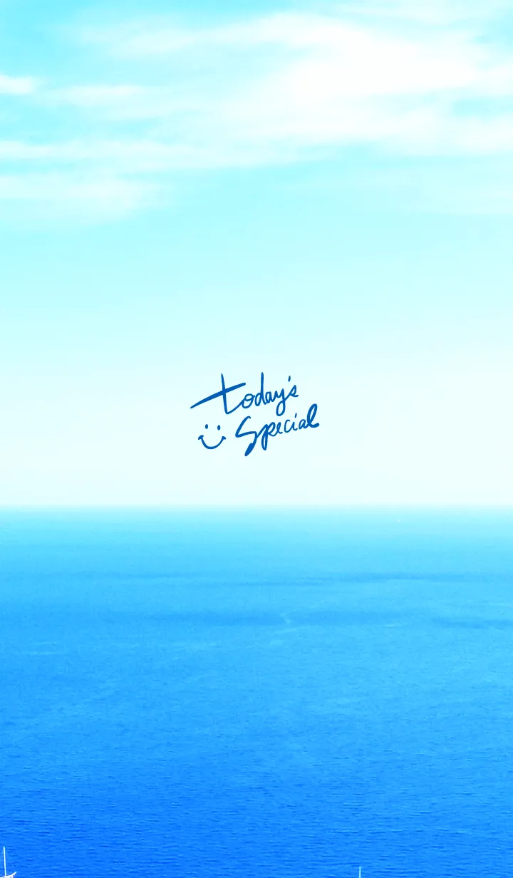 [LINE着せ替え] 青い海と空 スマイル2の画像1