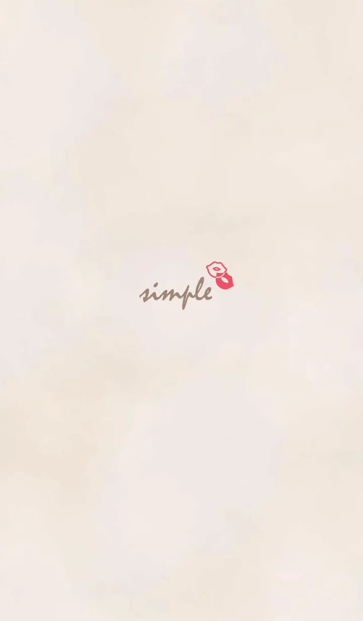 [LINE着せ替え] みかん唇'くすみベージュ'の画像1