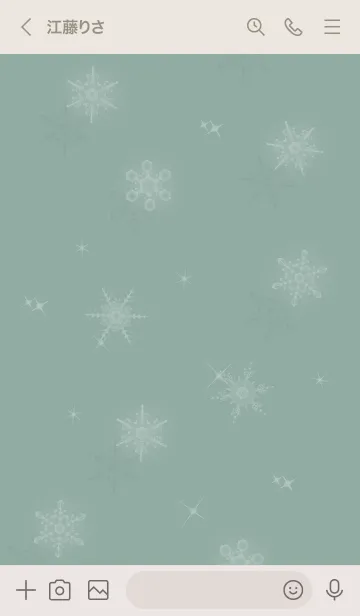 [LINE着せ替え] ～スノー2♥ブルーグリーン24_1～の画像3