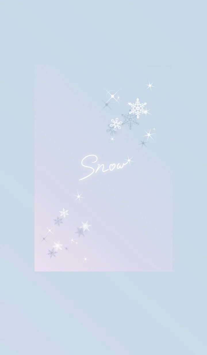 [LINE着せ替え] ～スノー♥ブルー17_1～の画像1