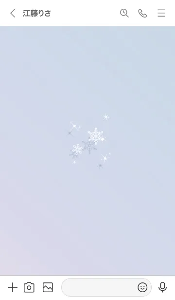 [LINE着せ替え] ～スノー♥ブルー17_1～の画像3