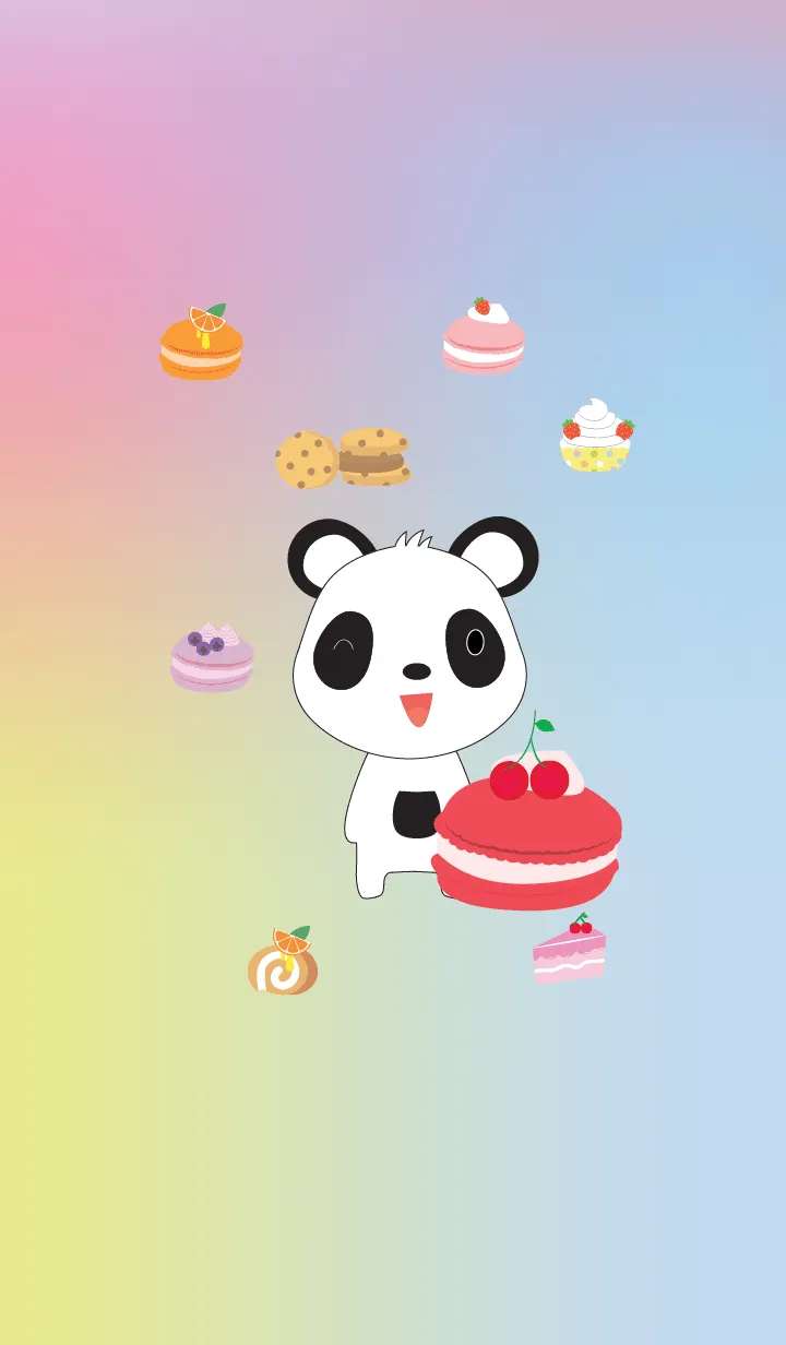 [LINE着せ替え] Cute panda theme v.13 JPの画像1