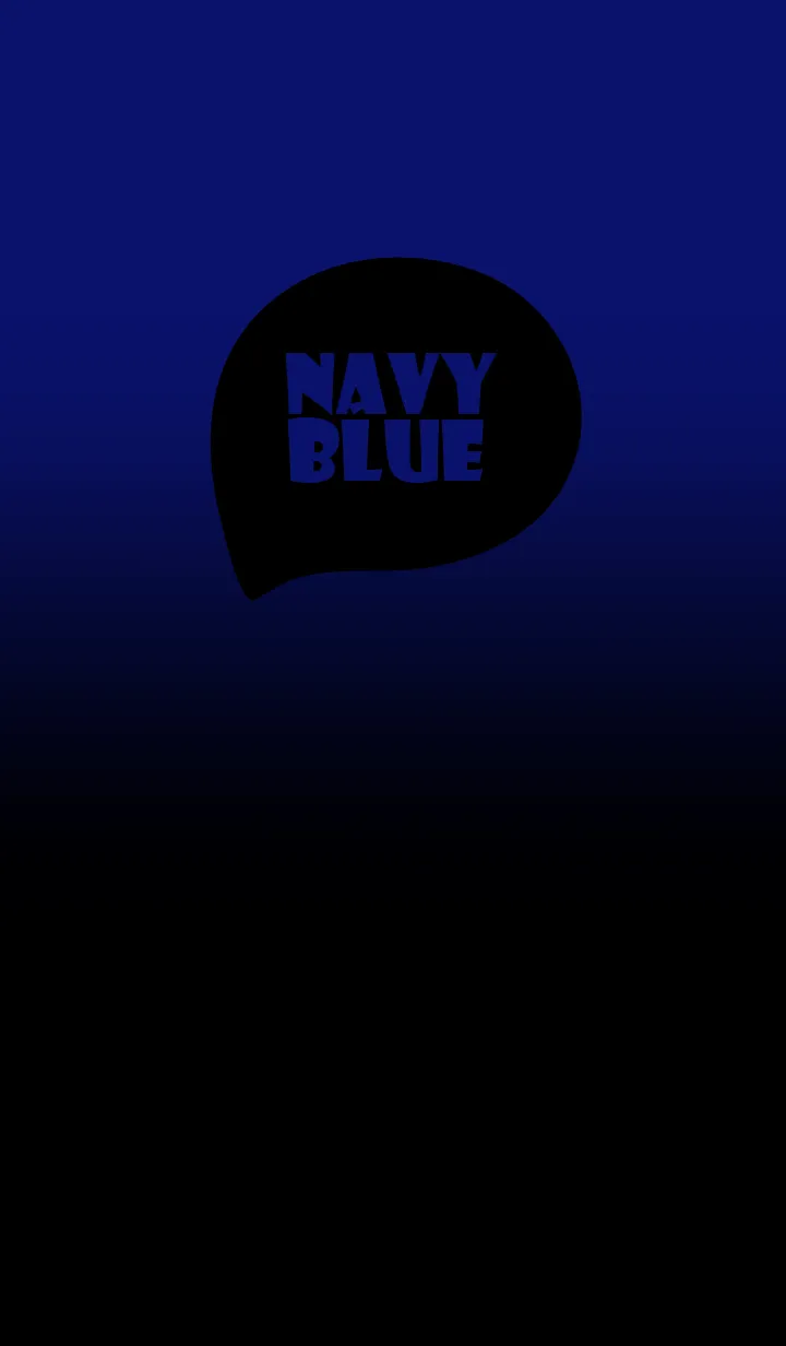 Black & Navy Blue  Theme (JP)の着せ替えメイン画像