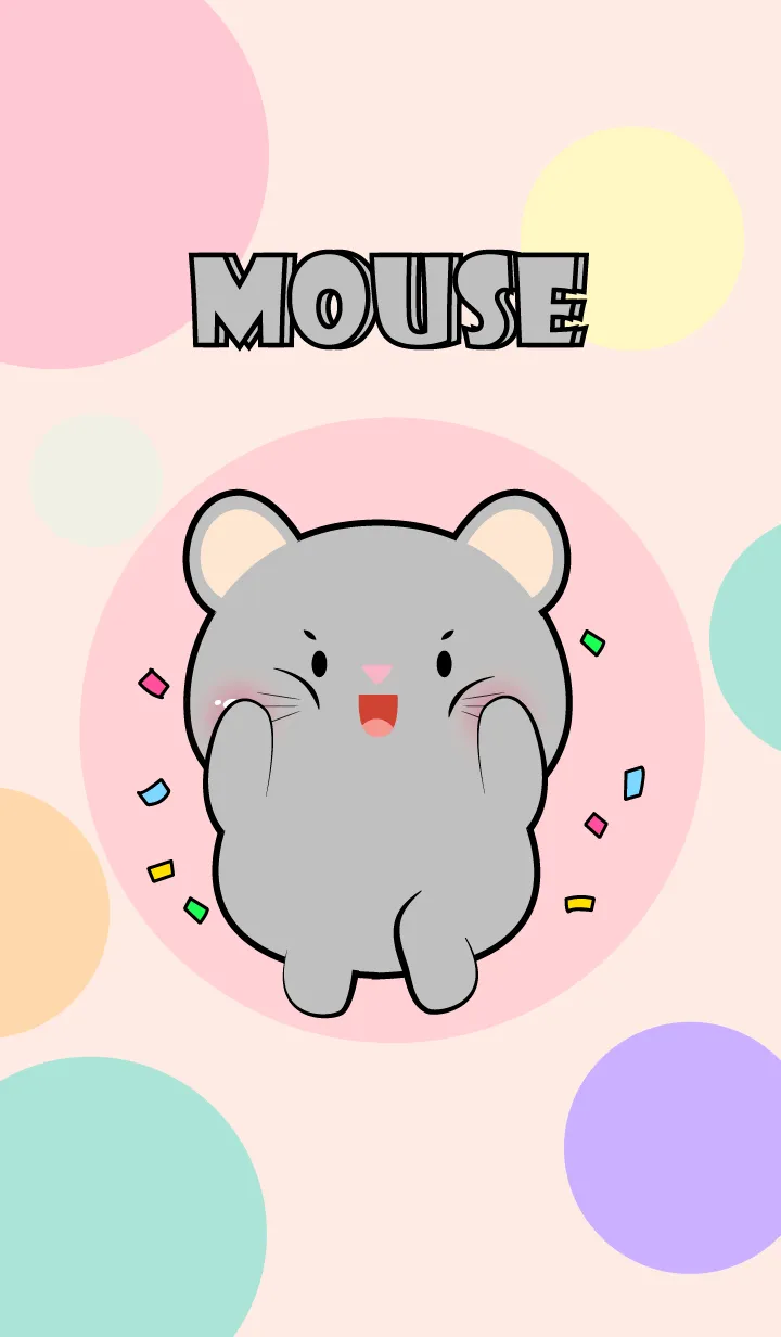 [LINE着せ替え] Little Prety Grey Mouse  Theme (JP)の画像1