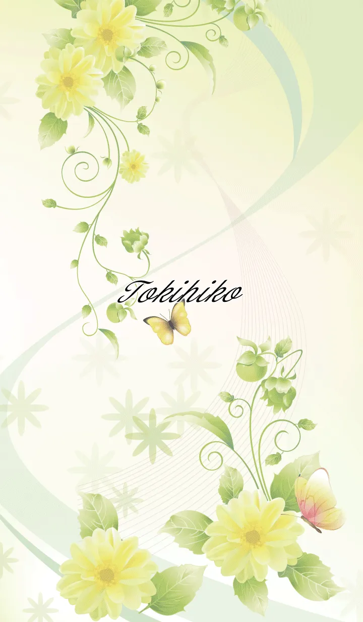 [LINE着せ替え] ときひこ用 Butterflies and flowersの画像1