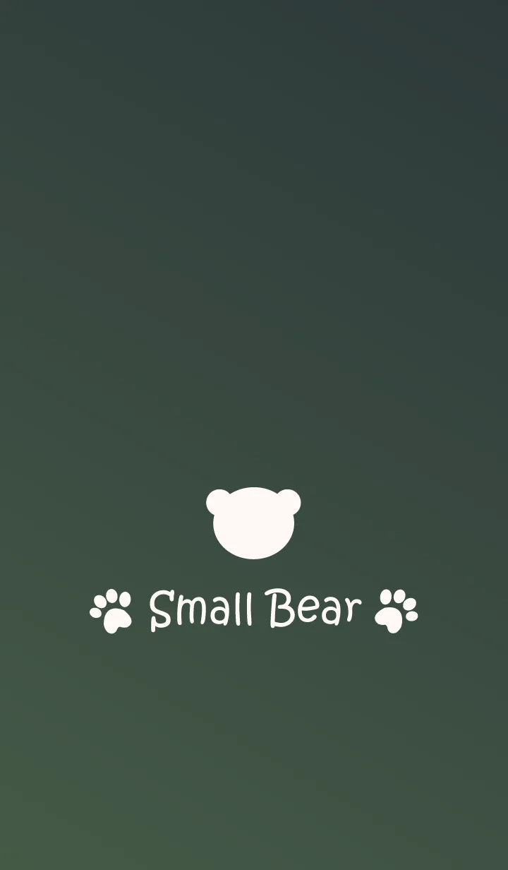 [LINE着せ替え] Small Bear *Green Gradation 3*の画像1