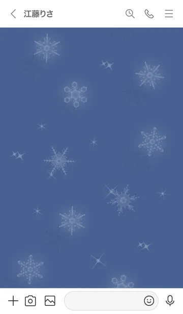 [LINE着せ替え] ～スノー2♥ブルー36_1～の画像3