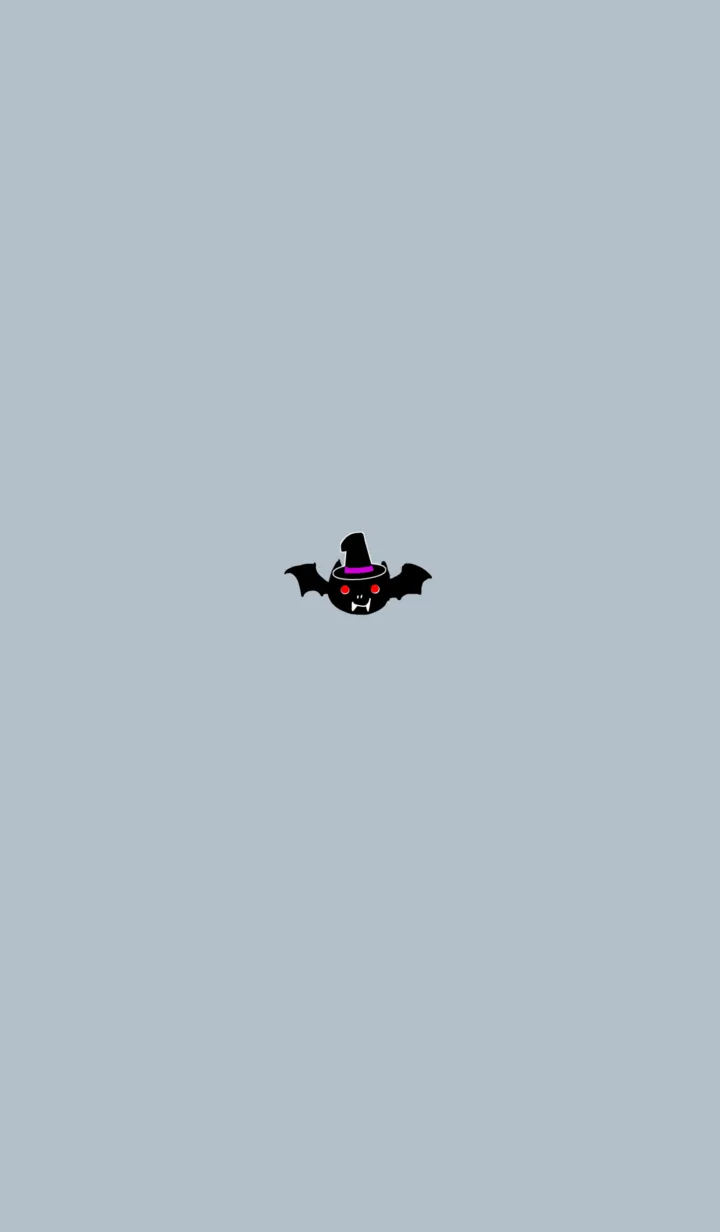 ハロウィンのこうもり ブルーベージュの着せ替えメイン画像