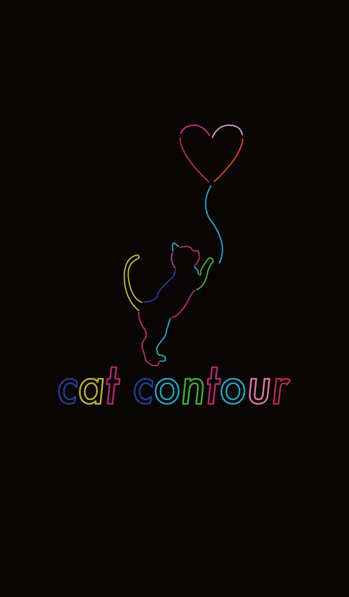 [LINE着せ替え] cat contourの画像1