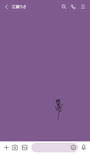 [LINE着せ替え] Rose /Purpleの画像3