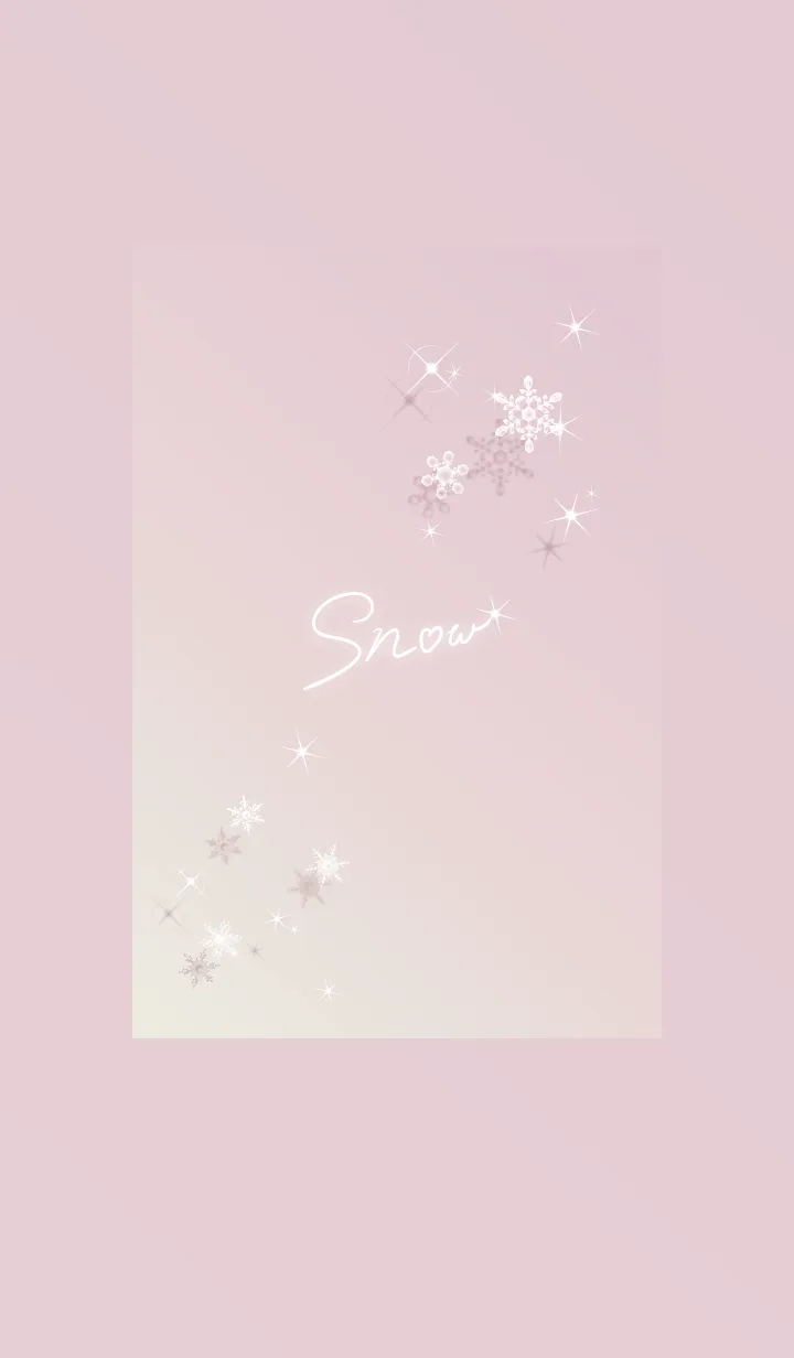 [LINE着せ替え] ～スノー♥ピンク18_1～の画像1