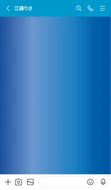 [LINE着せ替え] Simple Gradation -GlossyBlue 15-の画像3