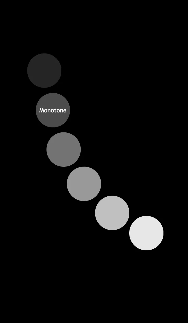 [LINE着せ替え] グラデーション モノトーン No.1-01の画像1