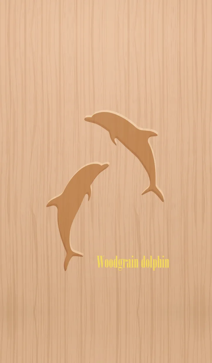 [LINE着せ替え] Woodgrain dolphin 4の画像1