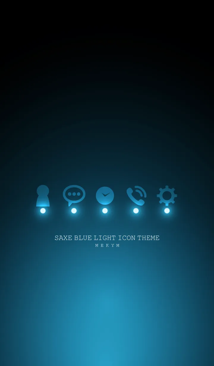 [LINE着せ替え] SAXE BLUE LIGHT ICON THEMEの画像1