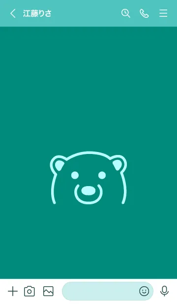 [LINE着せ替え] シンプル ベア _の画像3