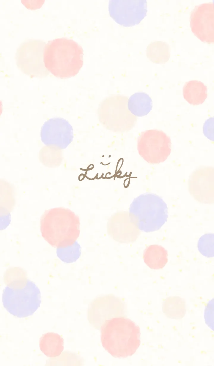 [LINE着せ替え] 水彩ドット ピンクパープル4の画像1