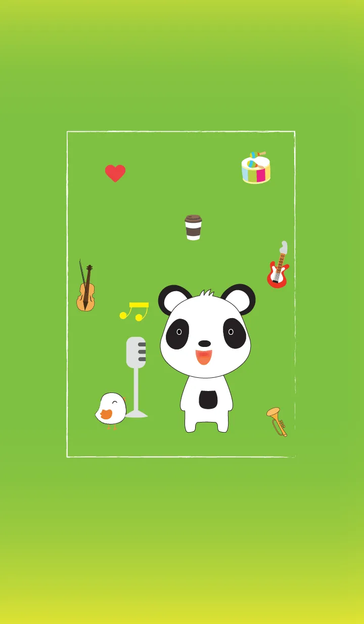 [LINE着せ替え] Cute panda theme v.14 JPの画像1
