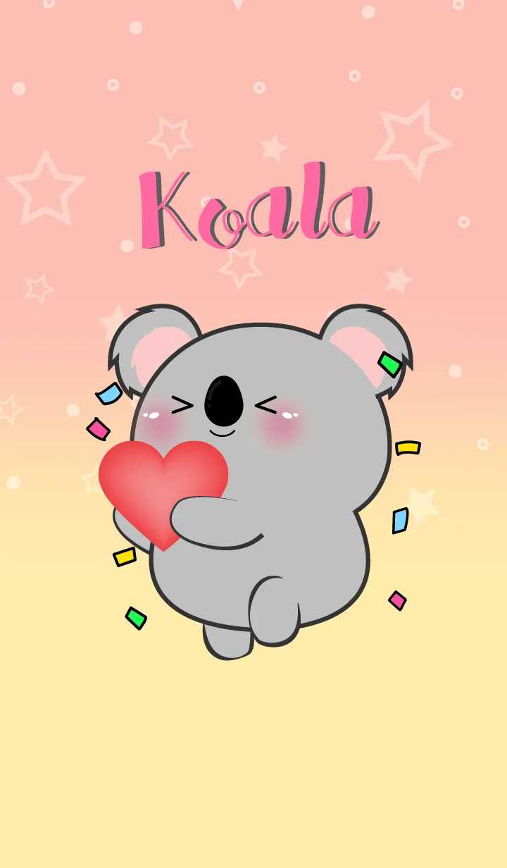 [LINE着せ替え] Little  Koala  In Pastel Theme (JP)の画像1