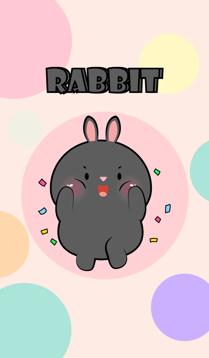 [LINE着せ替え] Little Prety Black Rabbit Theme (JP)の画像1